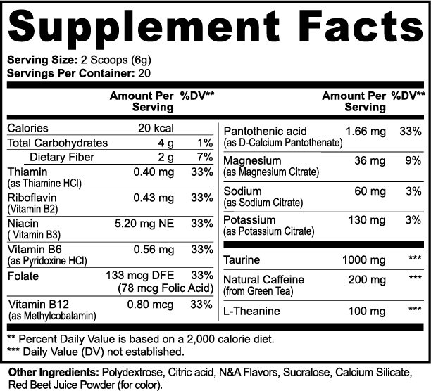 Pre-Workout (Guava Berry) 200mg